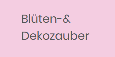 Logo BLÜTEN- & DEKOZAUBER